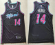 Men's Miami Heat #14 Tyler Herro Black 2019 Ultimate Software Stitched City Edition Jersey