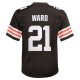 Youth Cleveland Browns Denzel Ward Nike Brown Game Jersey