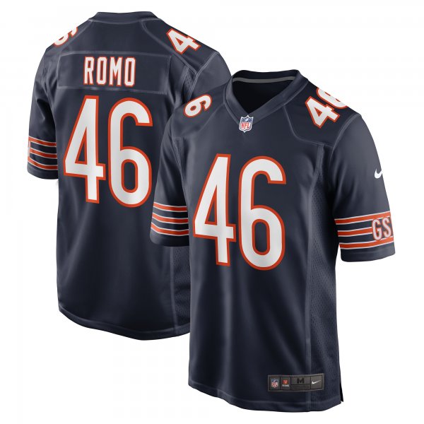 Men's Chicago Bears John Parker Romo Nike  Navy Team Game Jersey