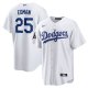 Men's #25 Los Angeles Dodgers Tommy Edman Nike White 2024 World Series Champions Home Player Jersey