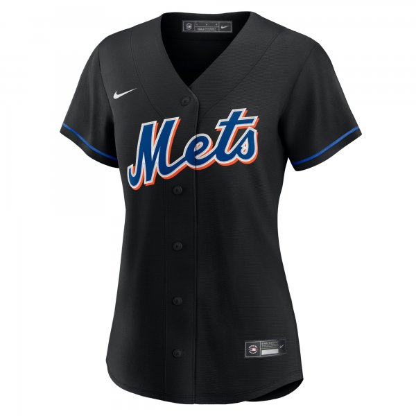 Women's New York Mets Nike Black 2022 Alternate Replica Team Jersey