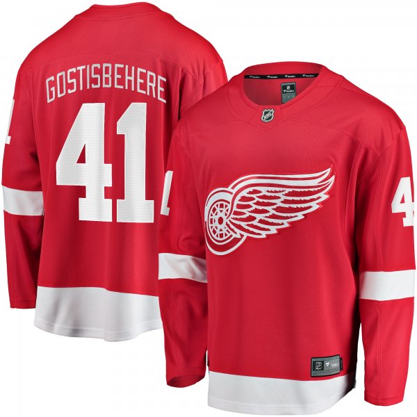 Men's Detroit Red Wings Shayne Gostisbehere Fanatics Red Home Breakaway Jersey