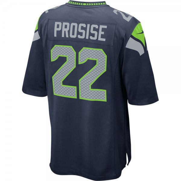 Youth Seattle Seahawks C.J. Prosise Nike College Navy Game Jersey