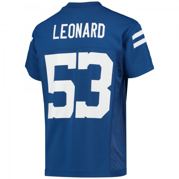 Youth Indianapolis Colts Shaquille Leonard Royal Replica Player Jersey