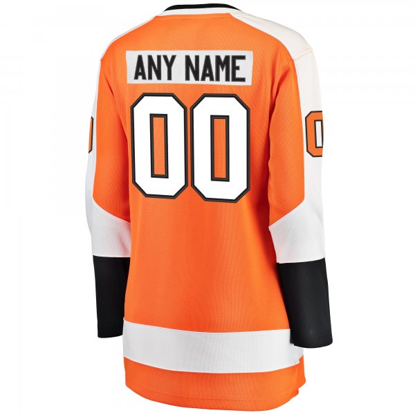 Women's Philadelphia Flyers Fanatics Orange Home Breakaway Custom Jersey