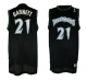 Men's Minnesota Timberwolves #21 Retro Garnett Black Throwback Stitched NBA Jersey