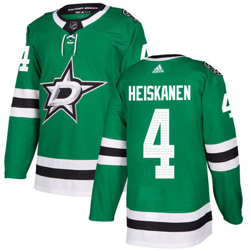 Adidas Dallas Stars #4 Miro Heiskanen Green Home Stitched NHL Jersey