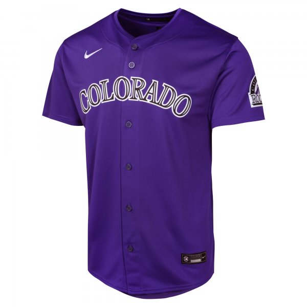 Youth Colorado Rockies Nike Purple Alternate Limited Jersey