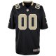 Youth New Orleans Saints Nike Black Custom Game Jersey