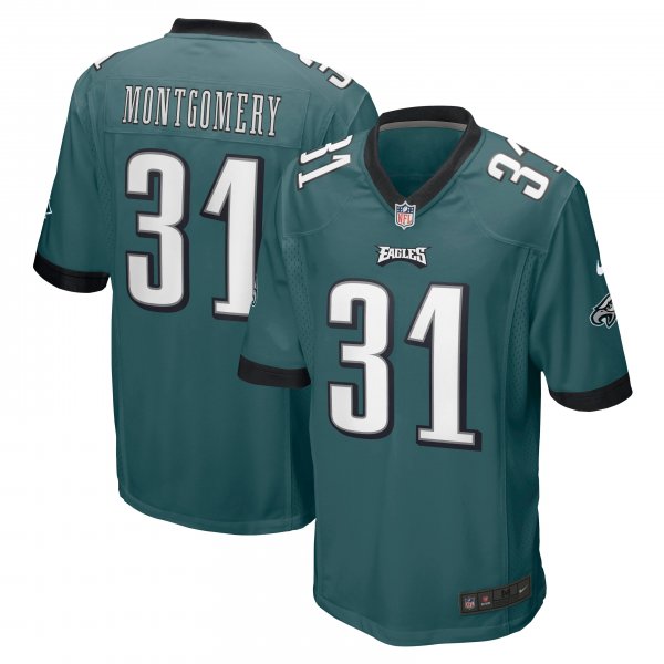 Men's Philadelphia Eagles Wilbert Montgomery Nike Midnight Green Retired Player Jersey