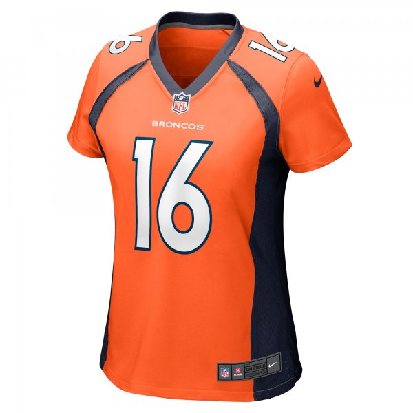 Women's Denver Broncos Wil Lutz Nike  Orange  Game Jersey