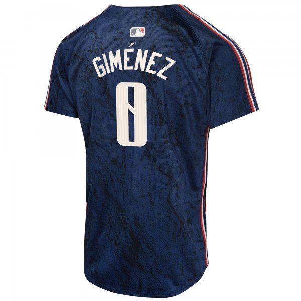 Youth Cleveland Guardians Andres Gimenez Nike Navy 2024 City Connect Limited Jersey