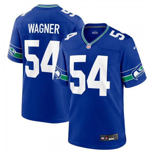 Men's Seattle Seahawks Bobby Wagner Nike Royal Throwback Player Game Jersey