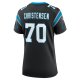 Women's Carolina Panthers Brady Christensen Nike Black Team Game Jersey