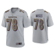 Men's Baltimore Ravens Morgan Moses Gray Atmosphere Fashion Game Jersey