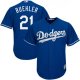 Men's Majestic Los Angeles Dodgers #21 Walker Buehler Royal Cool Base Alternate MLB Jersey