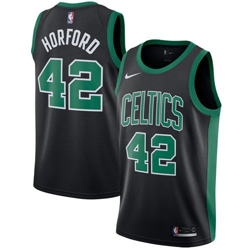 Men's Nike Boston Celtics #42 Al Horford Black Swingman Statement Edition NBA Jersey