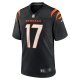 Men's Cincinnati Bengals Stanley Morgan Nike Black Player Game Jersey