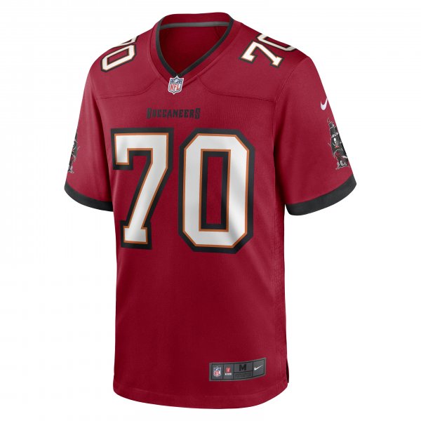 Men's Tampa Bay Buccaneers Robert Hainsey Nike Red Game Jersey