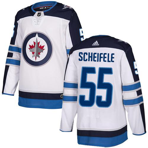 Adidas Winnipeg Jets #55 Mark Scheifele White Road Stitched NHL Jersey