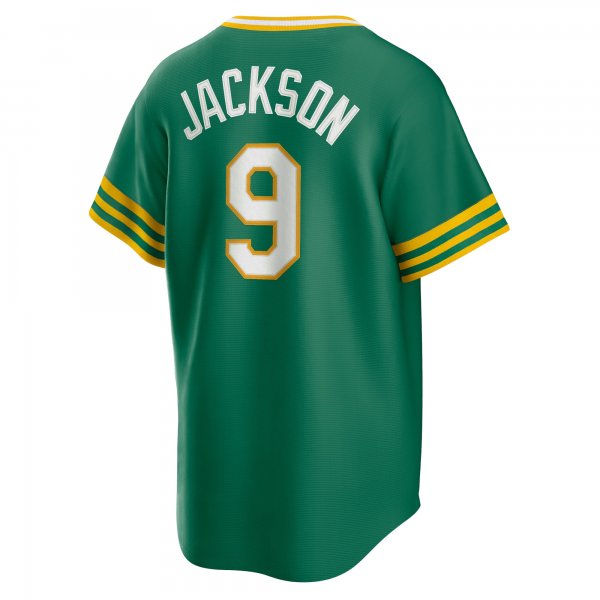 Men's Oakland Athletics Reggie Jackson Nike Kelly Green Road Cooperstown Collection Player Jersey