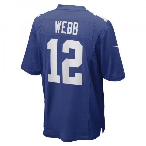 Men's New York Giants Davis Webb Nike Royal Game Player Jersey