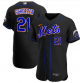 Youth New York Mets #21 Max Scherzer Black Flex base Stitched Jersey