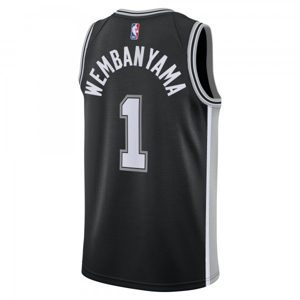 Youth San Antonio Spurs Victor Wembanyama Nike Black Swingman Jersey - Icon Edition