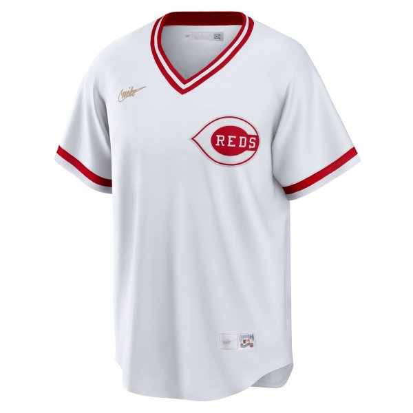 Men's Cincinnati Reds Barry Larkin Nike White Home Cooperstown Collection Player Jersey