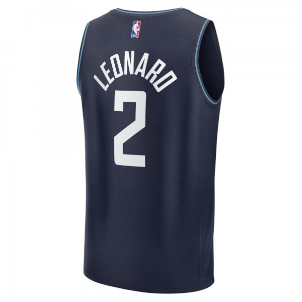 Men's LA Clippers Kawhi Leonard Fanatics Navy Fast Break Jersey - City Edition