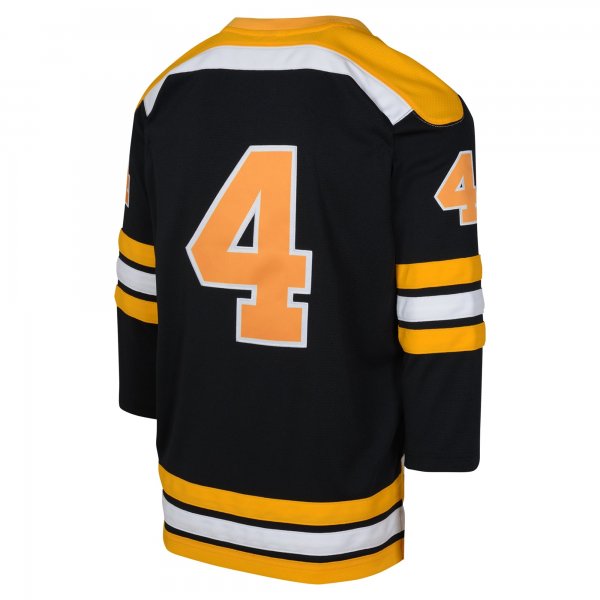 Youth Boston Bruins Bobby Orr Mitchell & Ness Black 1971 Blue Line Player Jersey