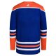 Men's Edmonton Oilers adidas Royal Home Primegreen Blank Jersey