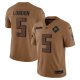 Men's Atlanta Falcons #5 Drake London Nike Brown 2023 Salute To Service Limited Jersey