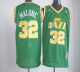 Men's Utah Jazz #32 Karl Malone Green Throwback Stitched NBA Jersey