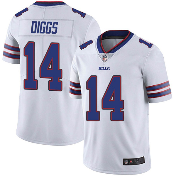 Youth #14 Stefon Diggs Buffalo Bills Color Rush Vapor Untouchable White Limited Jersey