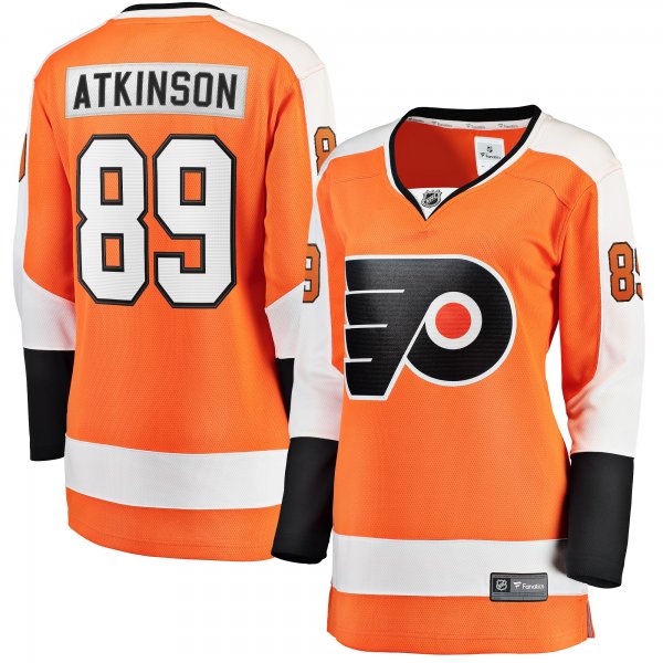 Women's Philadelphia Flyers Cam Atkinson Fanatics Orange Breakaway Player Jersey