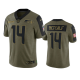 Seattle Seahawks DK Metcalf Olive 2021 Salute To Service Limited Men's NFL Jersey