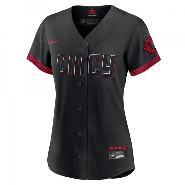 Women's Cincinnati Reds Joey Votto Nike Black City Connect Replica Player Jersey