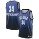 Men's #34 Giannis Antetokounmpo Jordan Brand Blue 2023 NBA All-Star Game Swingman Jersey