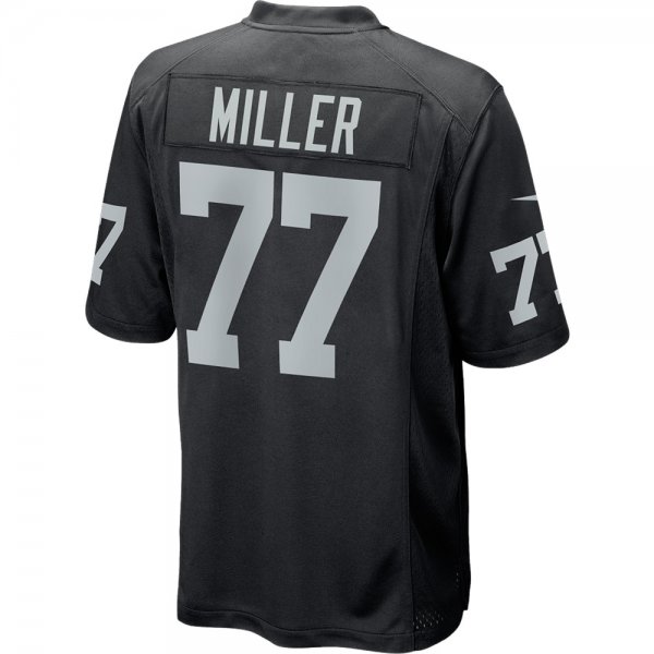 Men's Las Vegas Raiders Kolton Miller Nike Black Game Player Jersey