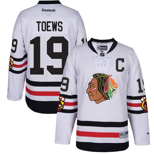 Chicago Blackhawks #19 Jonathan Toews White 2017 Winter Classic Stitched NHL Jersey