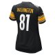 Women's Pittsburgh Steelers Scotty Washington Nike  Black  Game Jersey