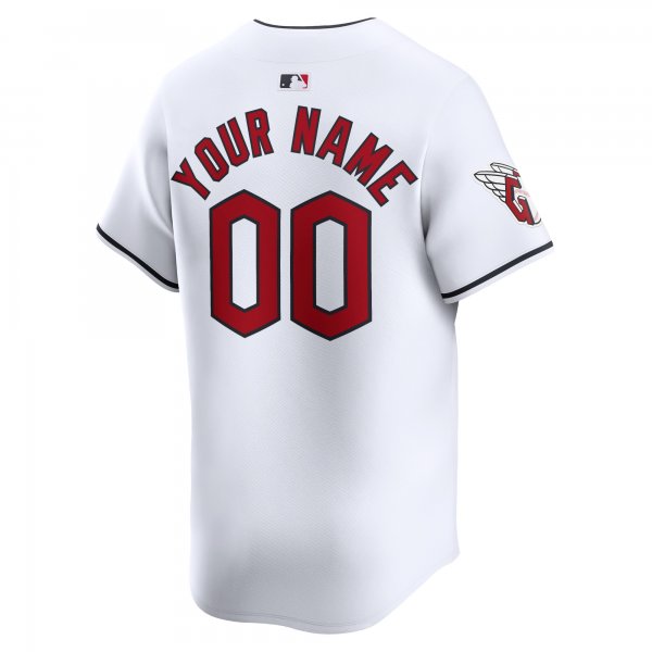 Youth Cleveland Guardians Nike White Home Limited Custom Jersey