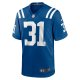 Men's Indianapolis Colts Jason Huntley Nike  Royal Team Game Jersey