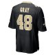 Men's New Orleans Saints J.T. Gray Nike Black Game Jersey