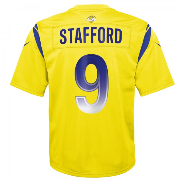 Youth Los Angeles Rams Matthew Stafford Nike Gold Inverted Game Jersey