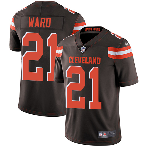 Nike Cleveland Browns #21 Denzel Ward Brown Team Color Men's Stitched NFL Vapor Untouchable Limited Jersey