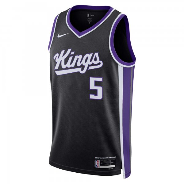 Unisex Sacramento Kings De'Aaron Fox Nike Black Swingman Jersey - Icon Edition