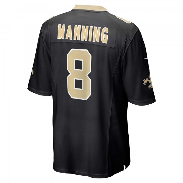 Men's New Orleans Saints Archie Manning Nike Black Retired Player Game Jersey