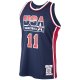 Men's USA Basketball Karl Malone Mitchell & Ness Navy 1992 Dream Team Jersey